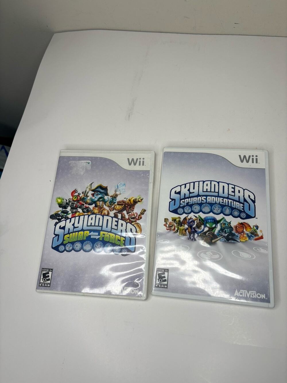 Skylanders Swap Force and Spyro's Adventure Nintendo Wii Lot of 2 Games Tested